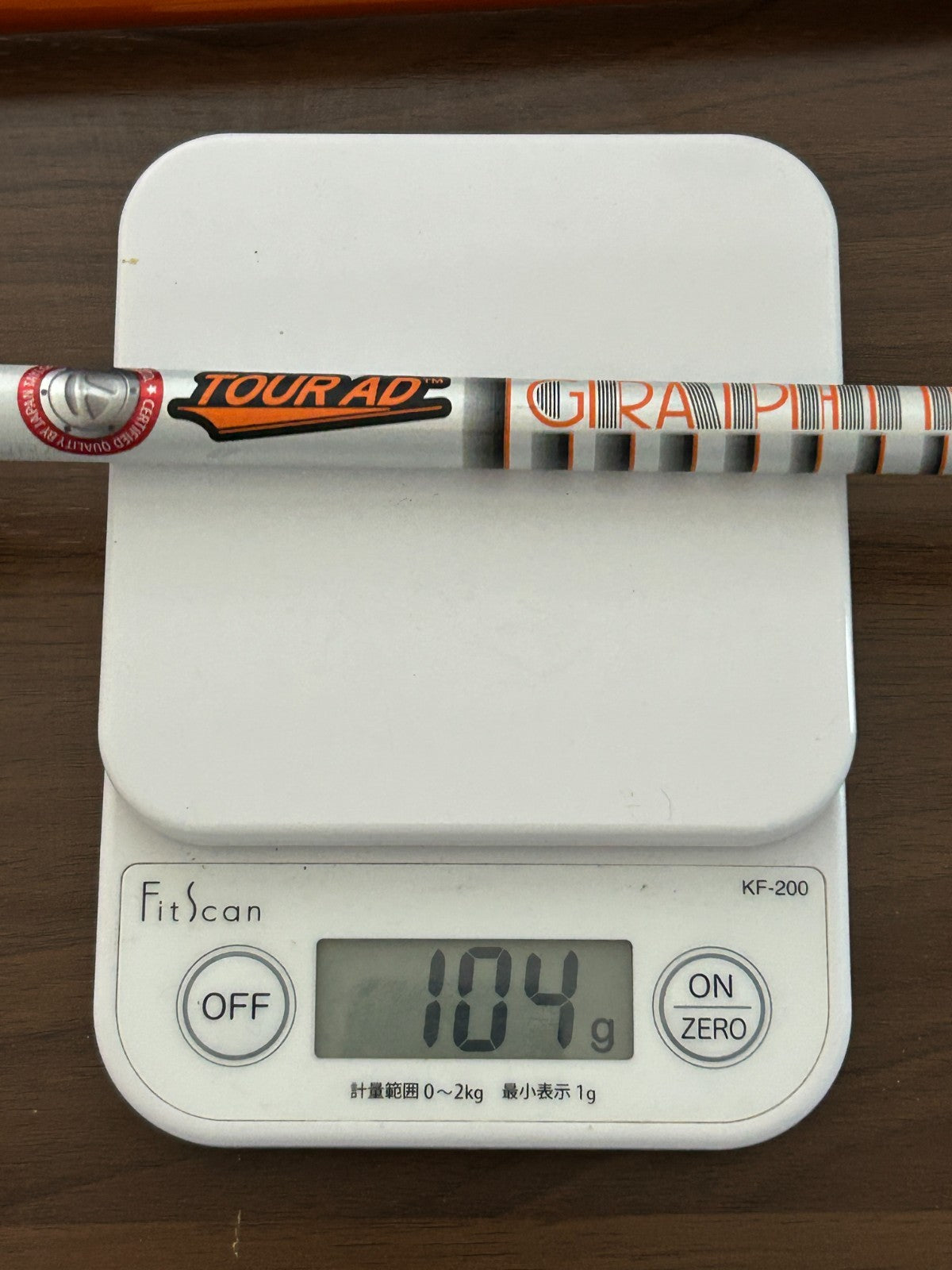 Graphite Design TOUR AD IZ 6 Stiff Fairway Wood Shaft 40.675 in No adapter *241723