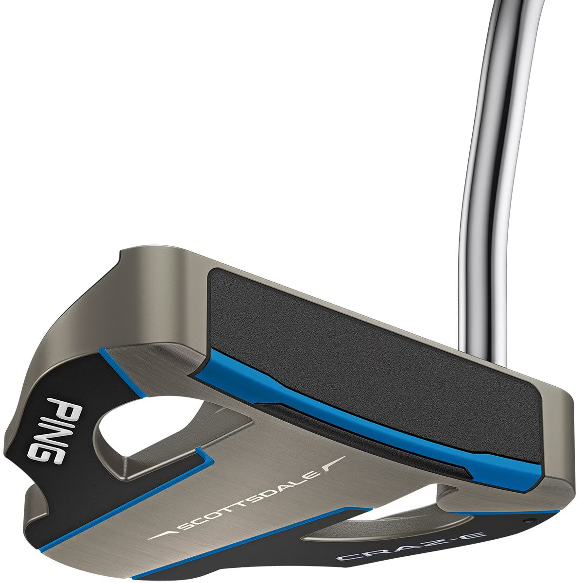 PING Scottsdale CRAZ-E PP58 Midsize Black/Blue Grip Putter Steel 32"