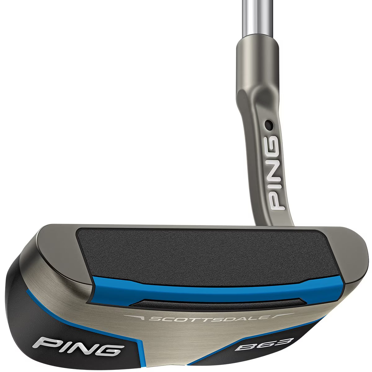 PING Scottsdale B63 PP58 Midsize Black/Blue Grip Putter Steel 35"
