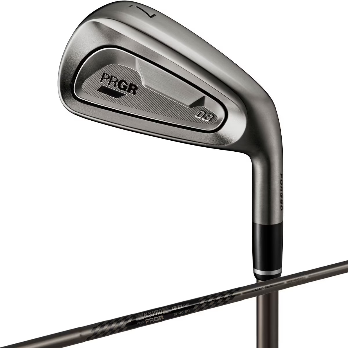PRGR 03 Limited Edition Iron Set 5pc (7-AW) N.S.PRO Spec Steel III ver.2 Luxury Black Flex SR(M40)