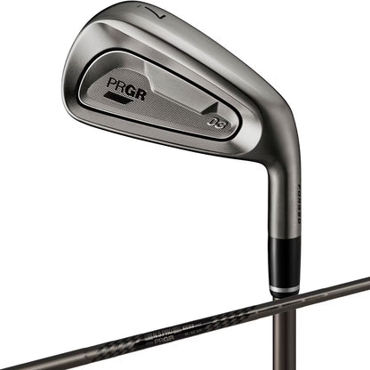 PRGR 03 Limited Edition Iron Set 5pc (7-AW) N.S.PRO Spec Steel III ver.2 Luxury Black Flex SR(M40)