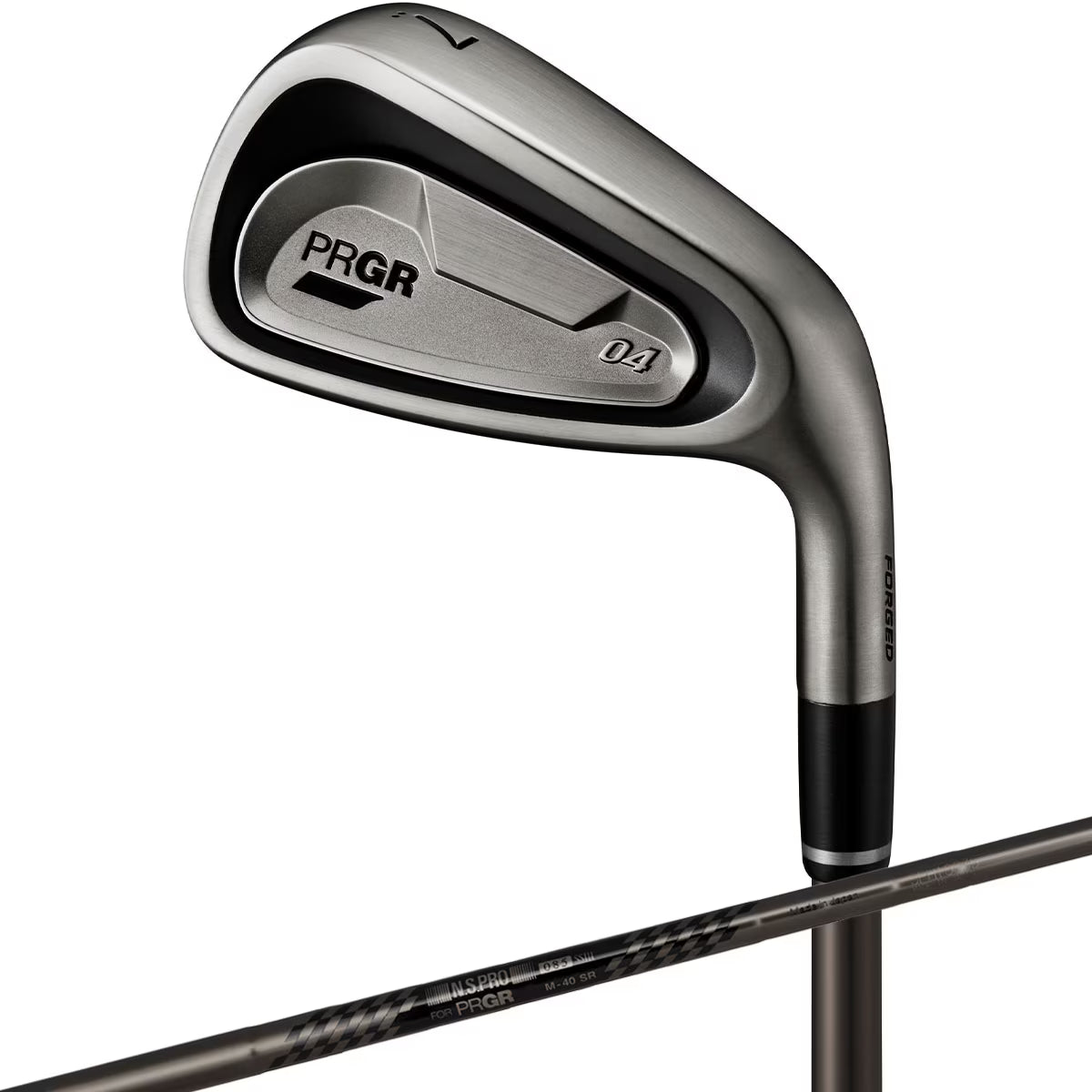 PRGR 04 Limited Black Edition Iron Set 5pc (7-AW) N.S.PRO Spec Steel III ver.2 Luxury Black Flex S(M43)