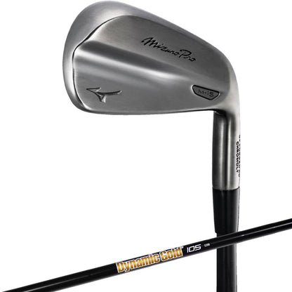 MIZUNO M-15 Gray IP Iron Set 6pc (5-PW) Dynamic Gold 105 Onyx Black Flex S200