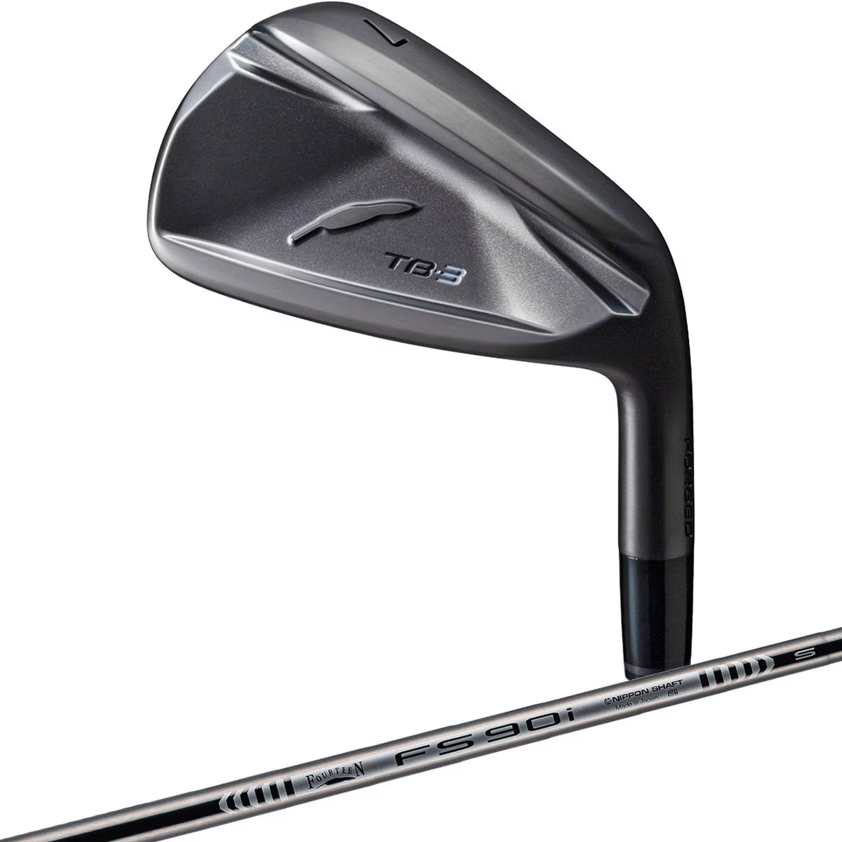 FOURTEEN TB-3 FORGED Diamond Black Satin Iron Set 4pc (7-PW) FS-90i BK Flex S