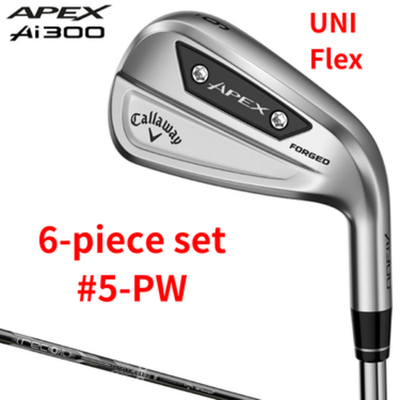 Callaway APEX Ai300 Iron 6 piece set #5 PW RECOIL DART 6 Graphite Shaft UNI Flex0