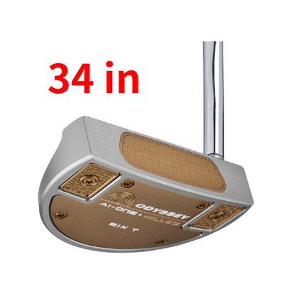 Odyssey Ai ONE MILLED SILVER SIX T DB putter 34 in Stroke Lab SL 90 New0