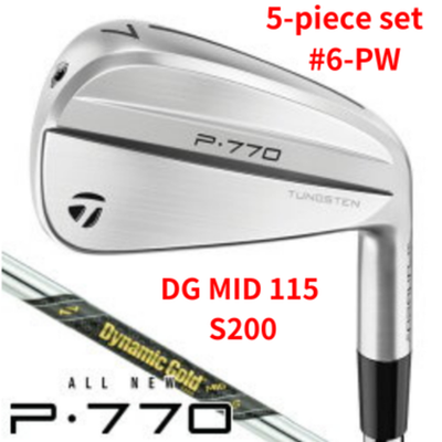 TaylorMade P770 2024 Iron Set 5pcs 6 PW Dynamic Gold MID 115 S200 Steel RH0