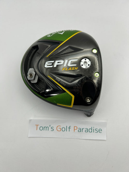 Callaway EPIC FLASH SUBZERO 9.0 driver head only Right Handed from Japan 29780