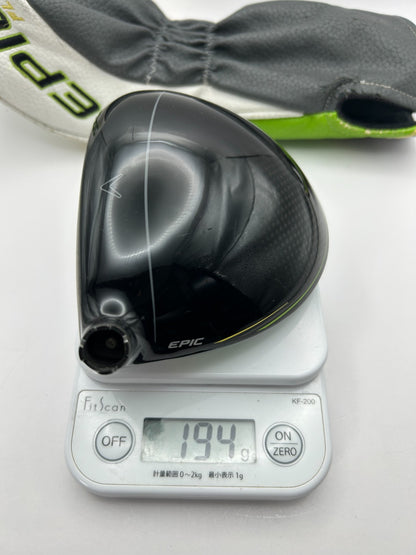 Callaway EPIC FLASH Sub Zero 9.0 driver head only Right Handed from Japan 313623