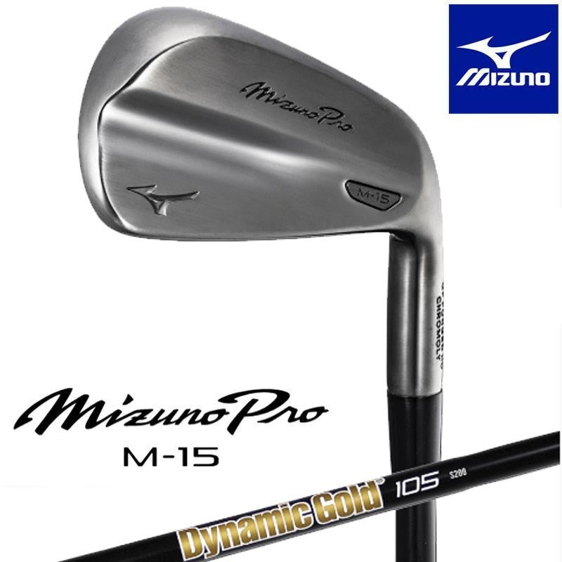 Mizuno Pro M 15 Gray IP Iron Set 5 PW Dynamic Gold 105 Onyx Black S200 20260