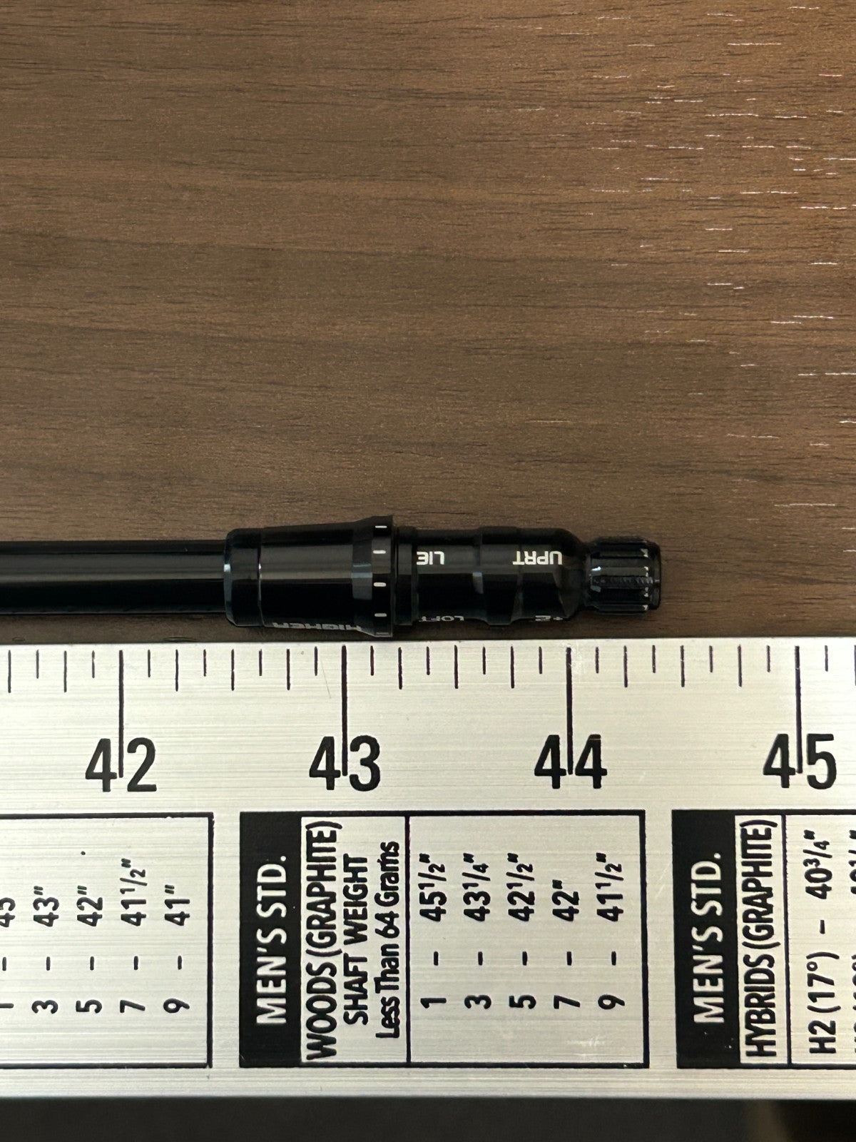 Mitsubishi M2 TM1 217 SR Driver shaft 44.375 in TaylorMade adapter 285717
