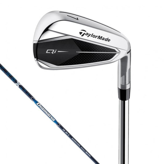 TaylorMade Qi Iron 5 piece set 6 pw Diamana Blue TM60 Stiff Flex Graphite New0