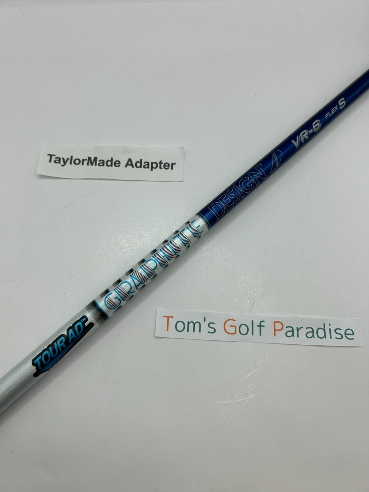 Graphite Design TOUR AD VR 6 Stiff Driver Shaft TaylorMade Adapter *25370