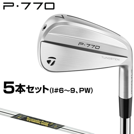 TaylorMade P770 Iron Set 5pcs 6 PW Dynamic Gold MID 115 Steel Shaft S200 New0