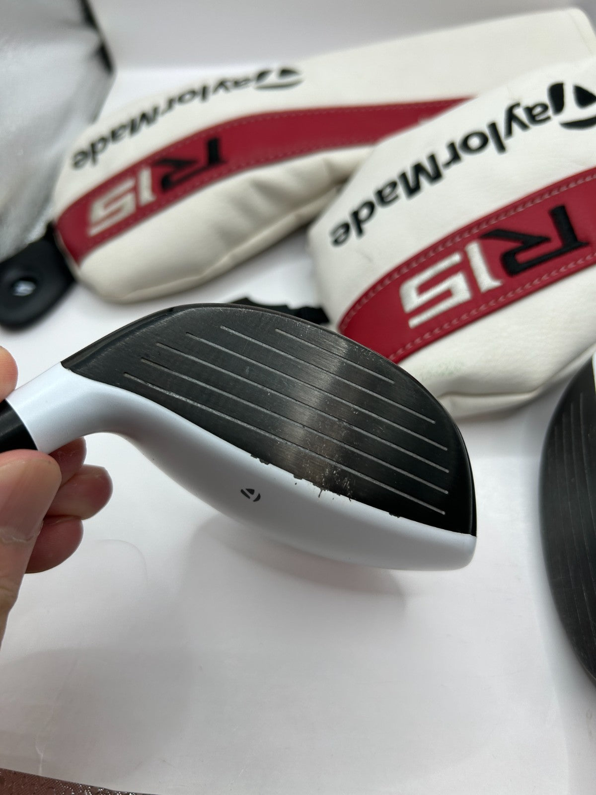 TaylorMade R15 3W 5W Fairway Wood Heads 2-Piece Set w/ Headcovers RH Japan 363713