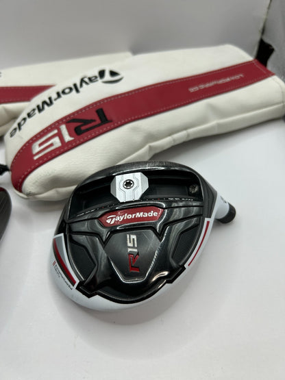 TaylorMade R15 3W 5W Fairway Wood Heads 2-Piece Set w/ Headcovers RH Japan 36375