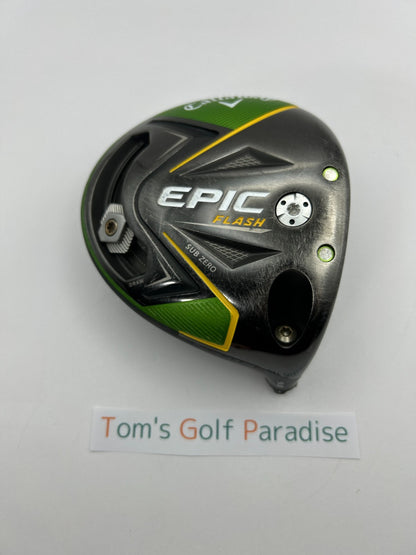Callaway EPIC Flash subzero 9.0 driver head only Right Handed from Japan 30810