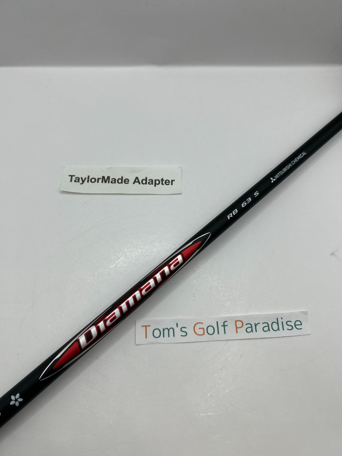 Mitsubishi Diamana RB 63 Stiff Driver Shaft 43.875 in TaylorMade Adapter *30360