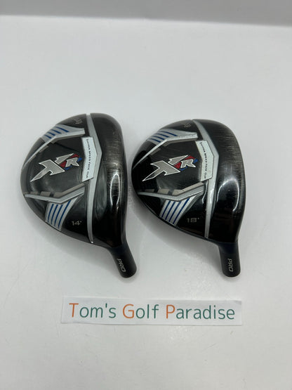 Callaway XR Pro 3W 14 5W 18 Fairway Wood Heads Only 2pcs RH From Japan 39270