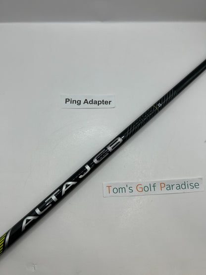 PING ALTA J CB BLACK Stiff Driver Shaft 44.5 in Ping Adapter *30490