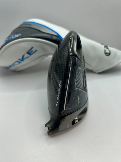 Callaway AI Smoke MAX 9.0 Driver Head Only RH With Head cover 392312