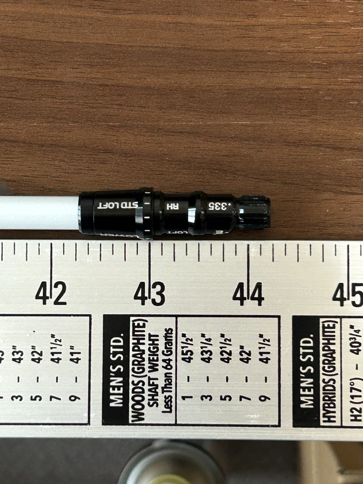 Graphite Design TOUR AD HD 6 Stiff Driver Shaft 44.25 in TaylorMade Adapter 304320