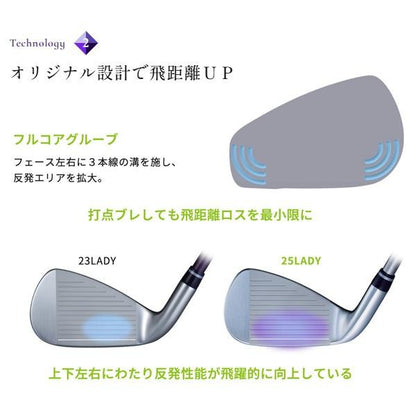 ONOFF 2025 Ladies Iron Set 4pcs 7 PW Smooth Kick LP 425I Graphite L Flex9