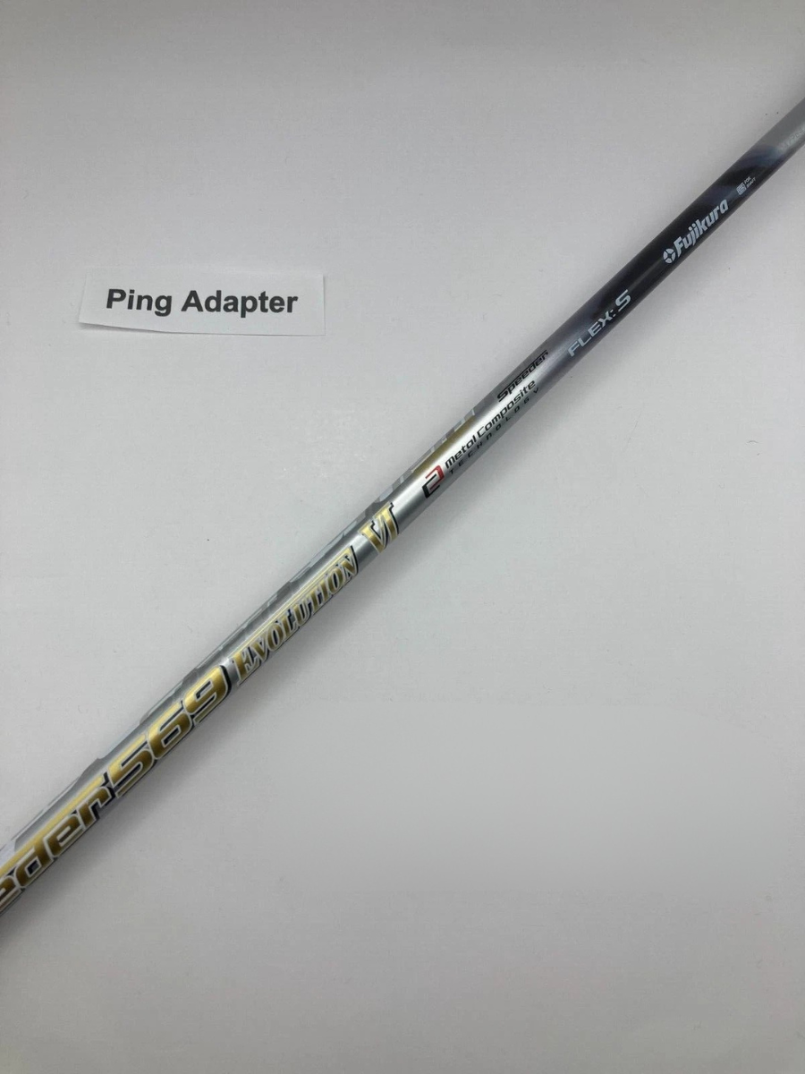 Fujikura Speeder 569 EVOLUTION Ⅵ Stiff 5W Shaft 42 in Ping Adapter *643 NEW0