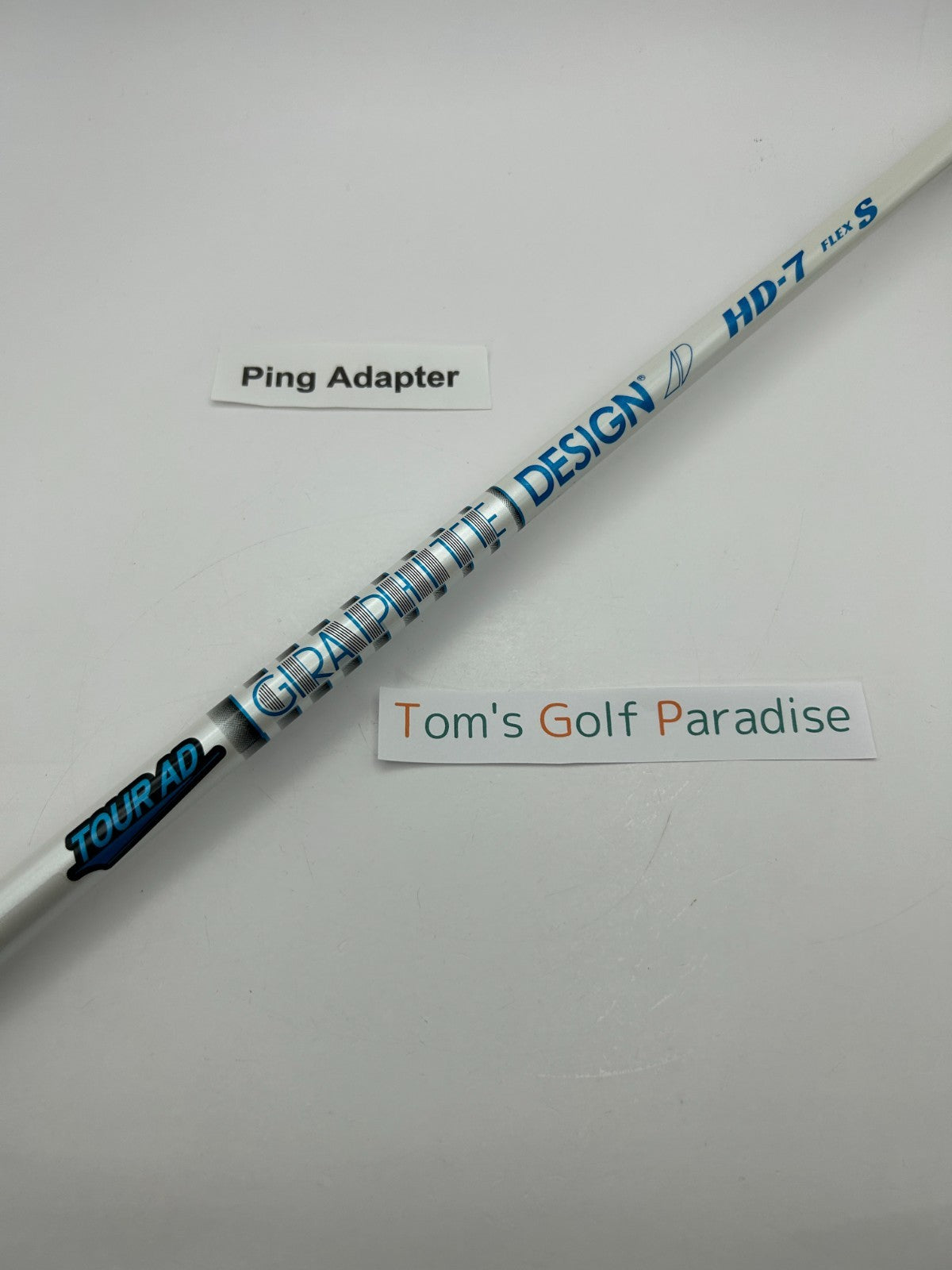 Graphite Design TOUR AD HD 7 Stiff Driver Shaft 43.875 in Ping adapter *23540