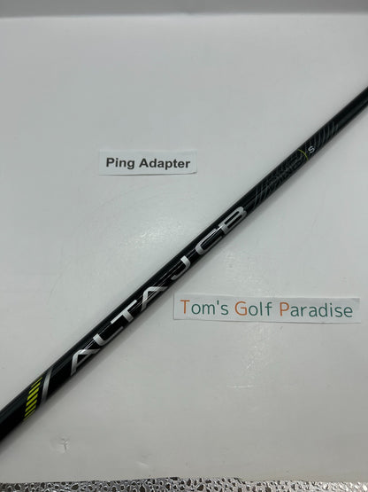 PING ALTA J CB BLACK Stiff Driver Shaft 44.675 in Ping Adapter *30480