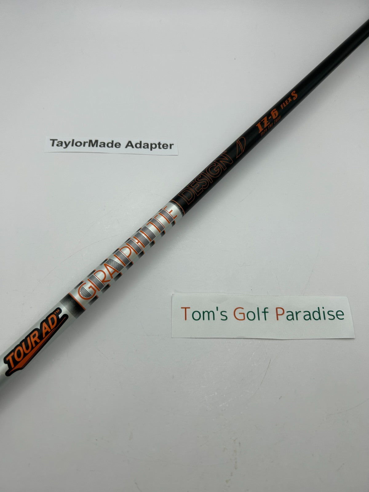 Graphite Design TOUR AD IZ 6 Stiff Driver Shaft 43.875in TaylorMade Adapter 20100