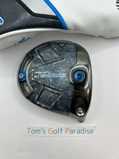 Callaway AI Smoke MAX 9.0 Driver Head Only RH With Head cover 39230