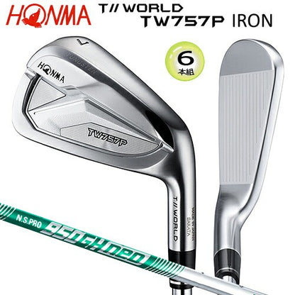 HONMA T//WORLD TW757P Iron Set 6pcs 5 PW N.S.PRO 950GH neo Steel R Flex RH New0