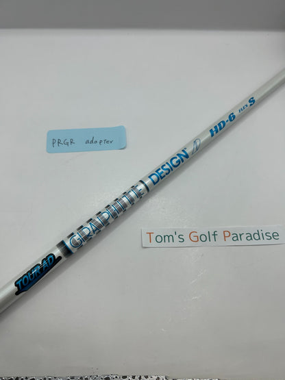 Graphite Design TOUR AD HD 6 Stiff Driver Shaft 44.75 in PRGR adapter *25300