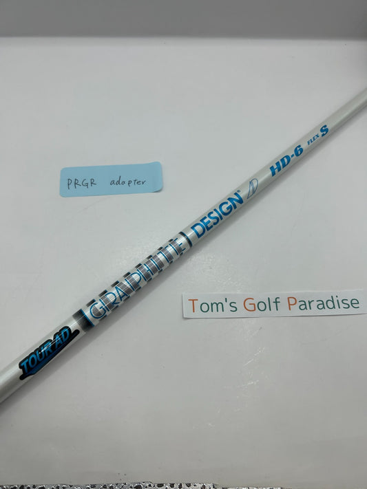 Graphite Design TOUR AD HD 6 Stiff Driver Shaft 44.75 in PRGR adapter *25300