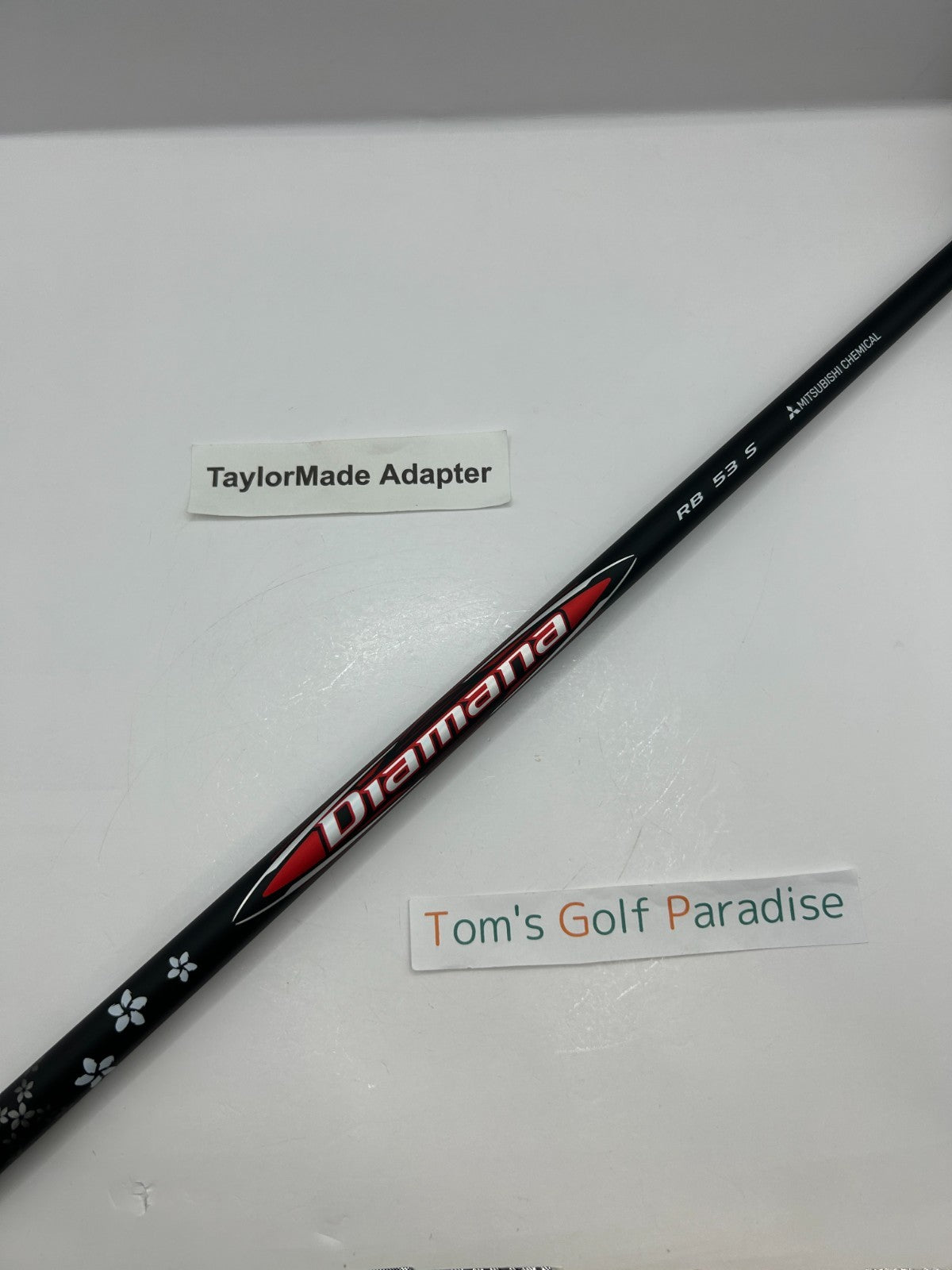 Mitsubishi Diamana RB 53 Stiff Driver Shaft 43.875 in TaylorMade Adapter *31100