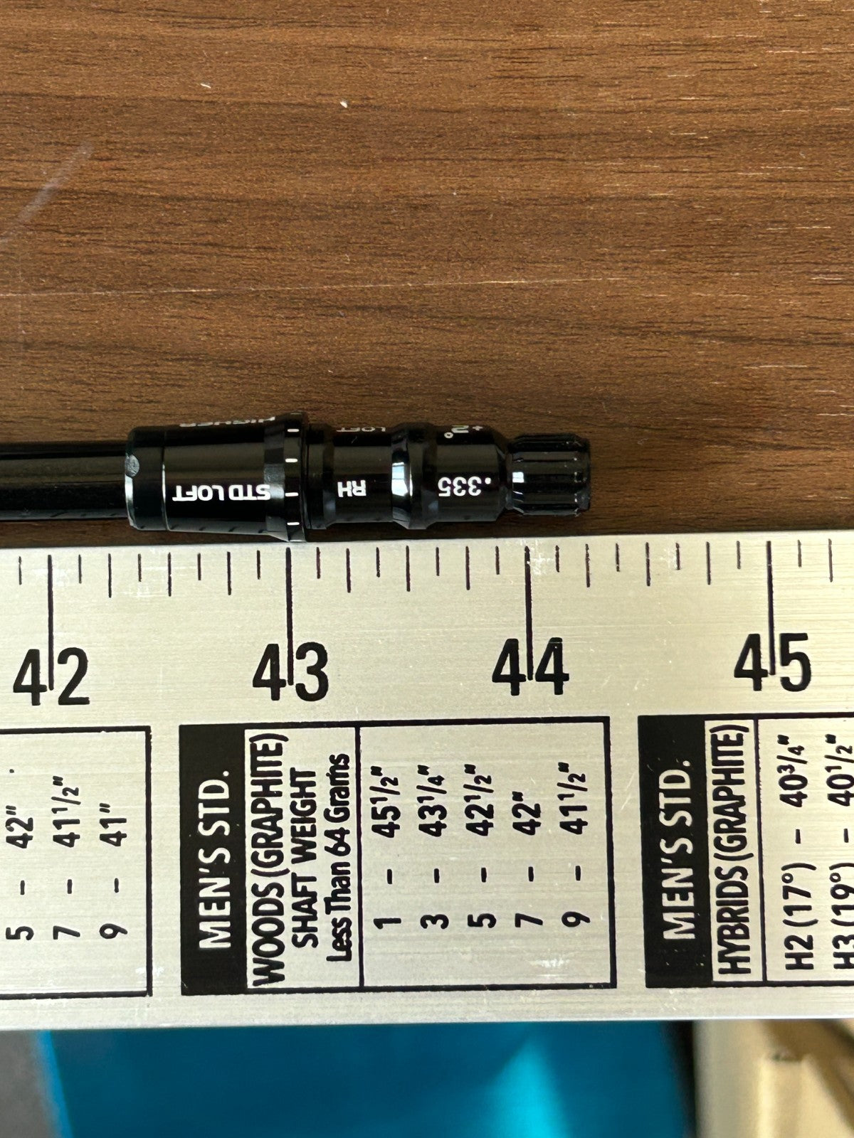 Graphite Design TOUR AD CQ 4 S Driver Shaft 44.25 in TaylorMade Adapter *324920