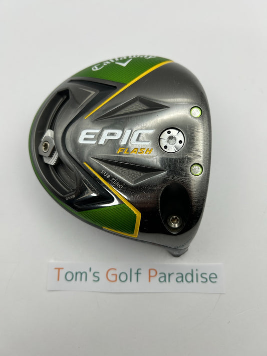 Callaway EPIC FLASH SUBZERO 9.0 driver head only Right Handed from Japan 31330