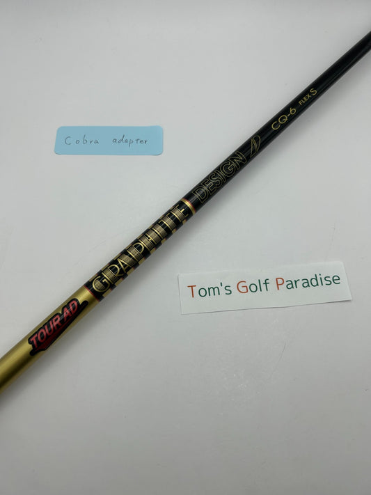 Graphite Design TOUR AD CQ 6 Stiff Driver Shaft 43.875in Cobra adapter *17740