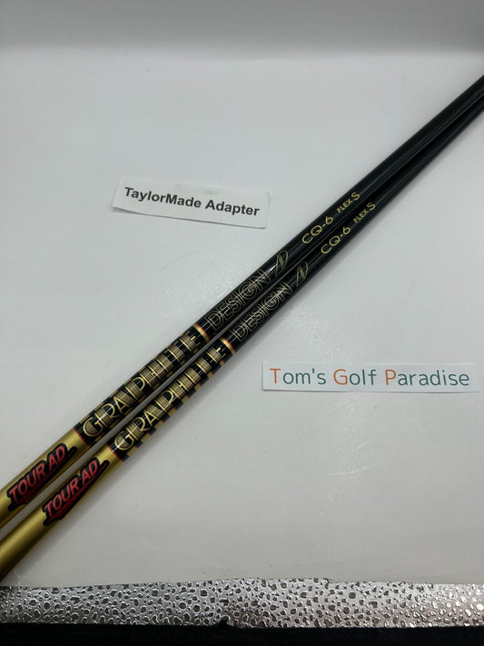 Graphite Design TOUR AD CQ 6S driver Shaft 6S Fairway Wood Shaft Set of 2 *24620