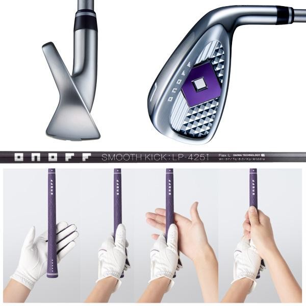 ONOFF 2025 Ladies Iron Set 4pcs 7 PW Smooth Kick LP 425I Graphite L Flex12