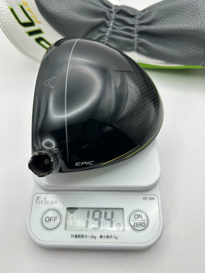 Callaway EPIC FLASH Sub Zero 9.0 driver head only Right-Handed from Japan 313723