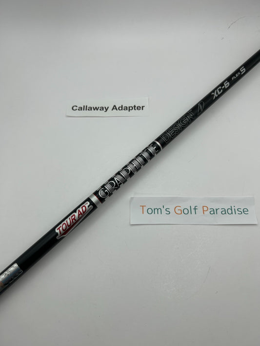 Graphite Design TOUR AD XC 6 Stiff Driver Shaft 44 in Callaway Adapter *21800