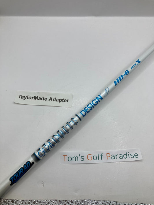 Graphite Design TOUR AD HD 6 X Driver Shaft 44.125 in TaylorMade Adapter *32810