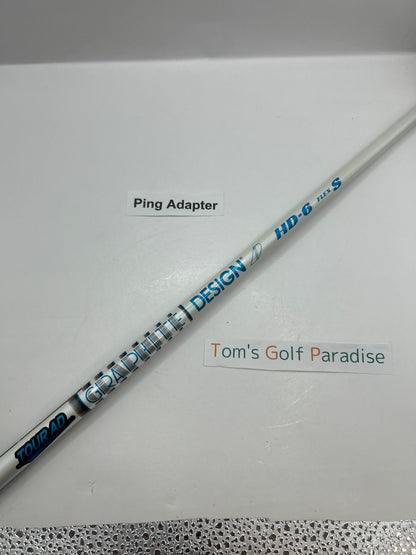 Graphite Design TOUR AD HD 6 Stiff Driver Shaft 44.125 in Ping Adapter *29730