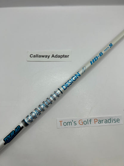 Graphite Design TOUR AD HD 6 Stiff Driver Shaft 44 in Callaway Adapter 28320