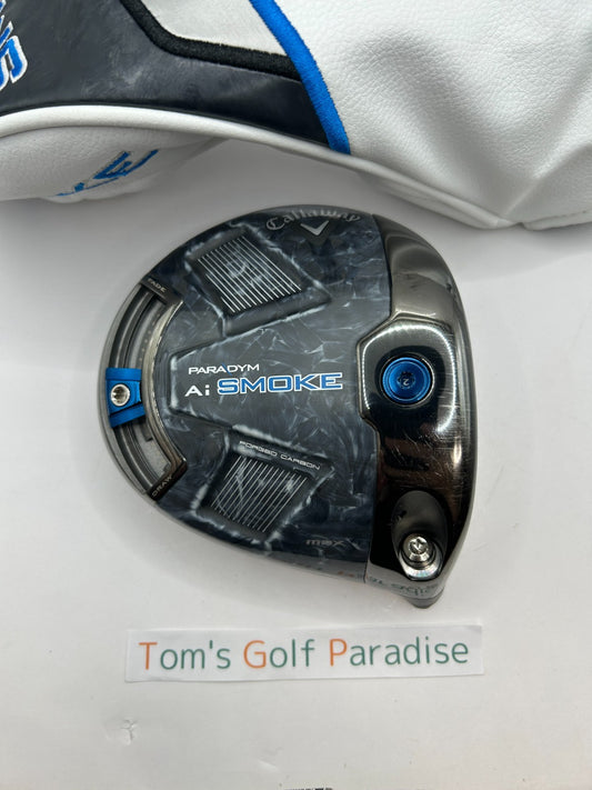 Callaway AI Smoke MAX 10.5 Driver Head Only RH With Head cover 39160