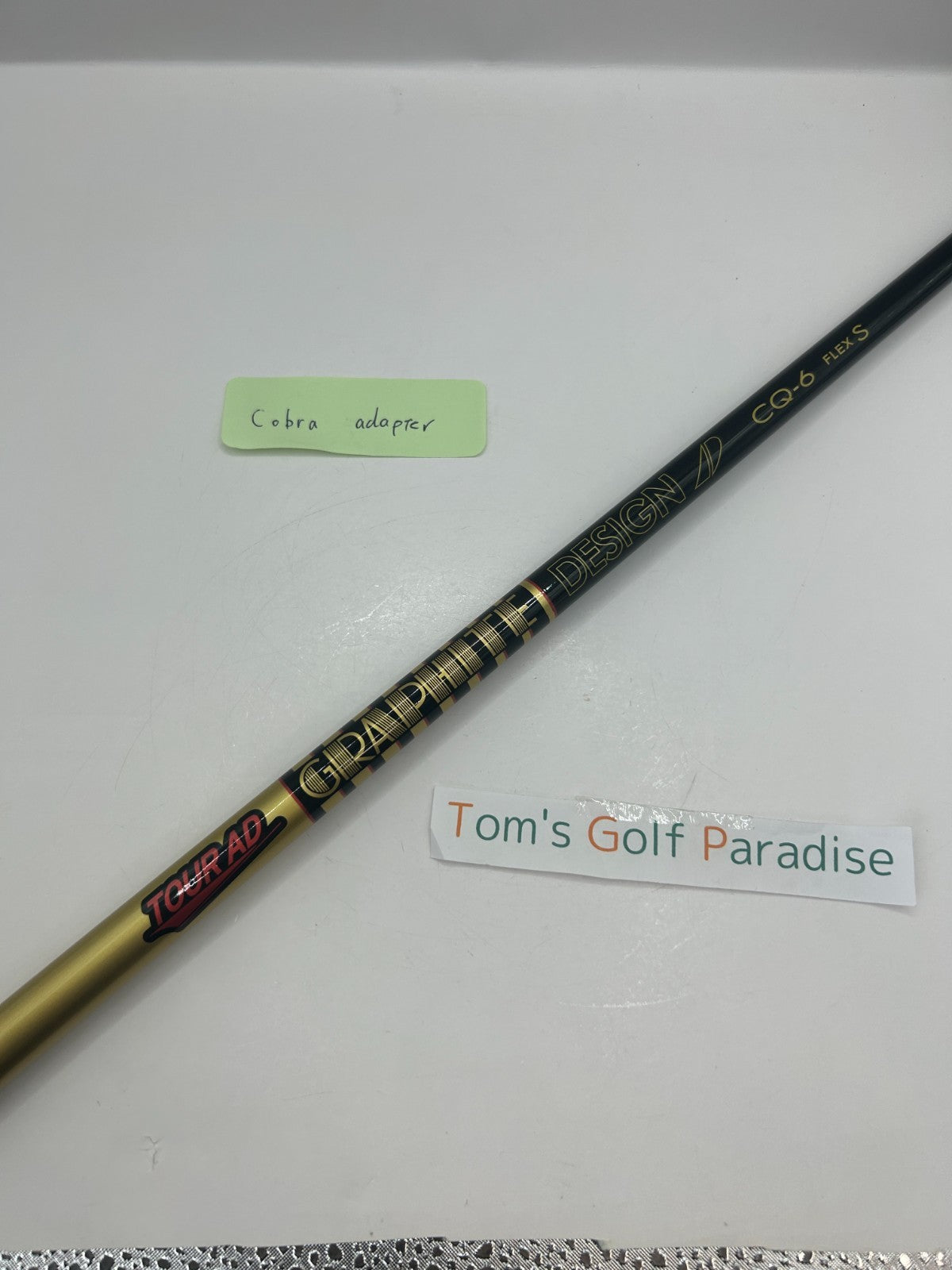 Graphite Design TOUR AD CQ 6 S driver Shaft 43.75 in Cobra adapter *32010
