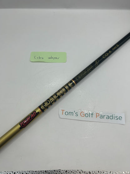 Graphite Design TOUR AD CQ 6 S driver Shaft 43.75 in Cobra adapter *32010