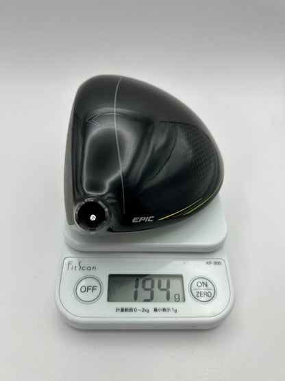 Callaway EPIC FLASH SUBZERO 9.0 driver head only Right Handed from Japan 313323
